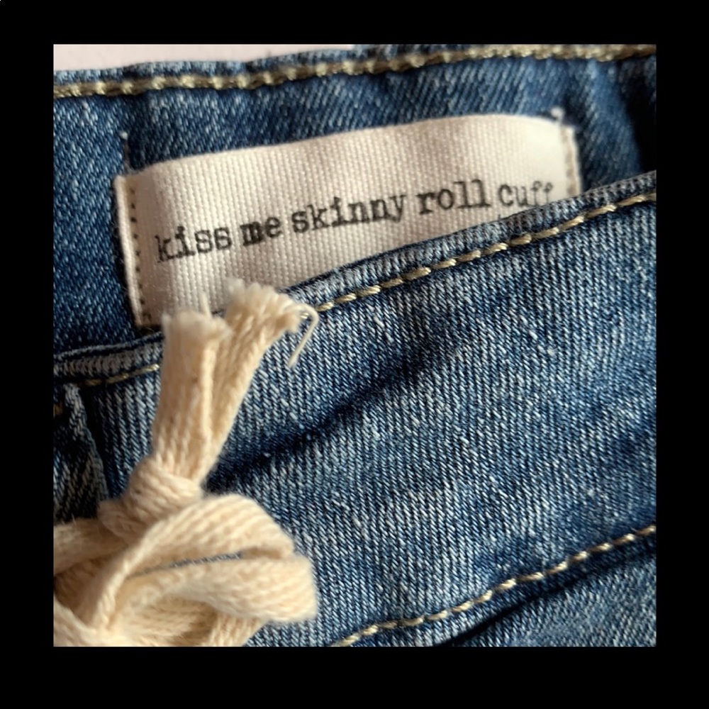 JESSICA SIMPSON SKINNY ROLL CUFF JEANS NEW